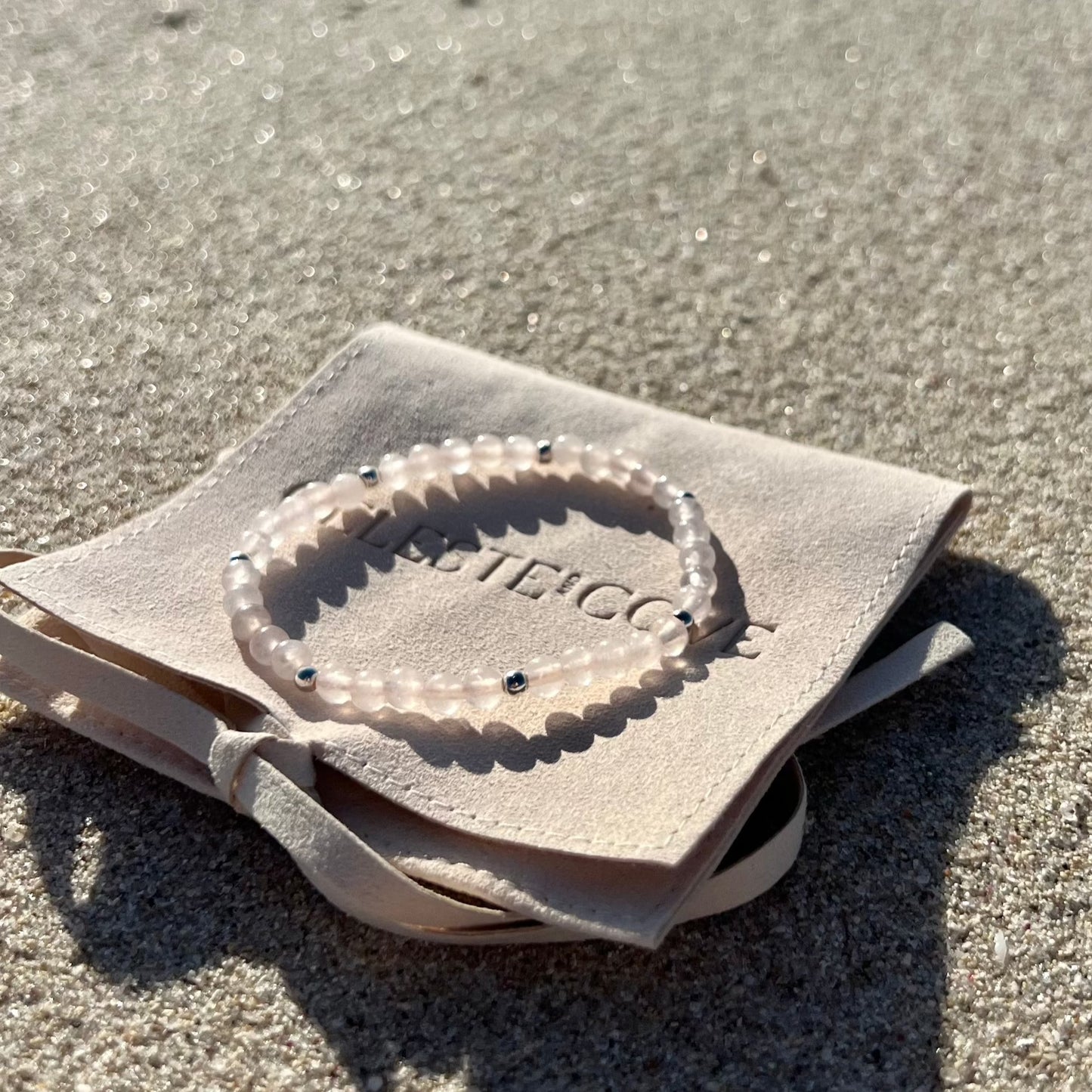 Rose Quartz Stacker Bracelet - 4mm bead