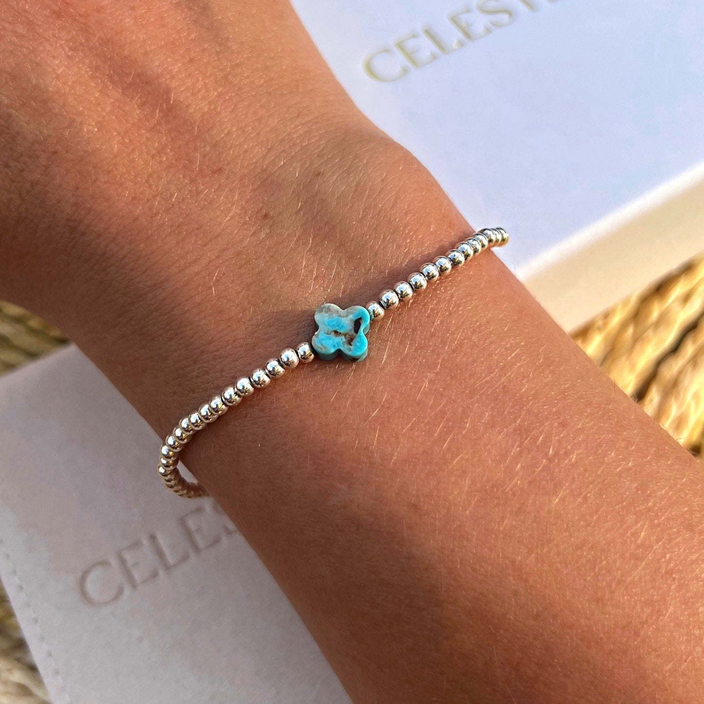 Turquoise Clover Bracelet